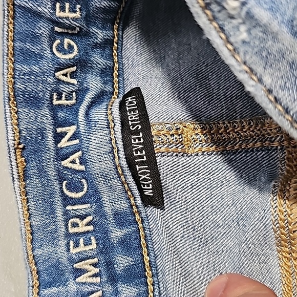 American Eagle next level stretch size high rise cropped jeggings - Picture 6 of 8